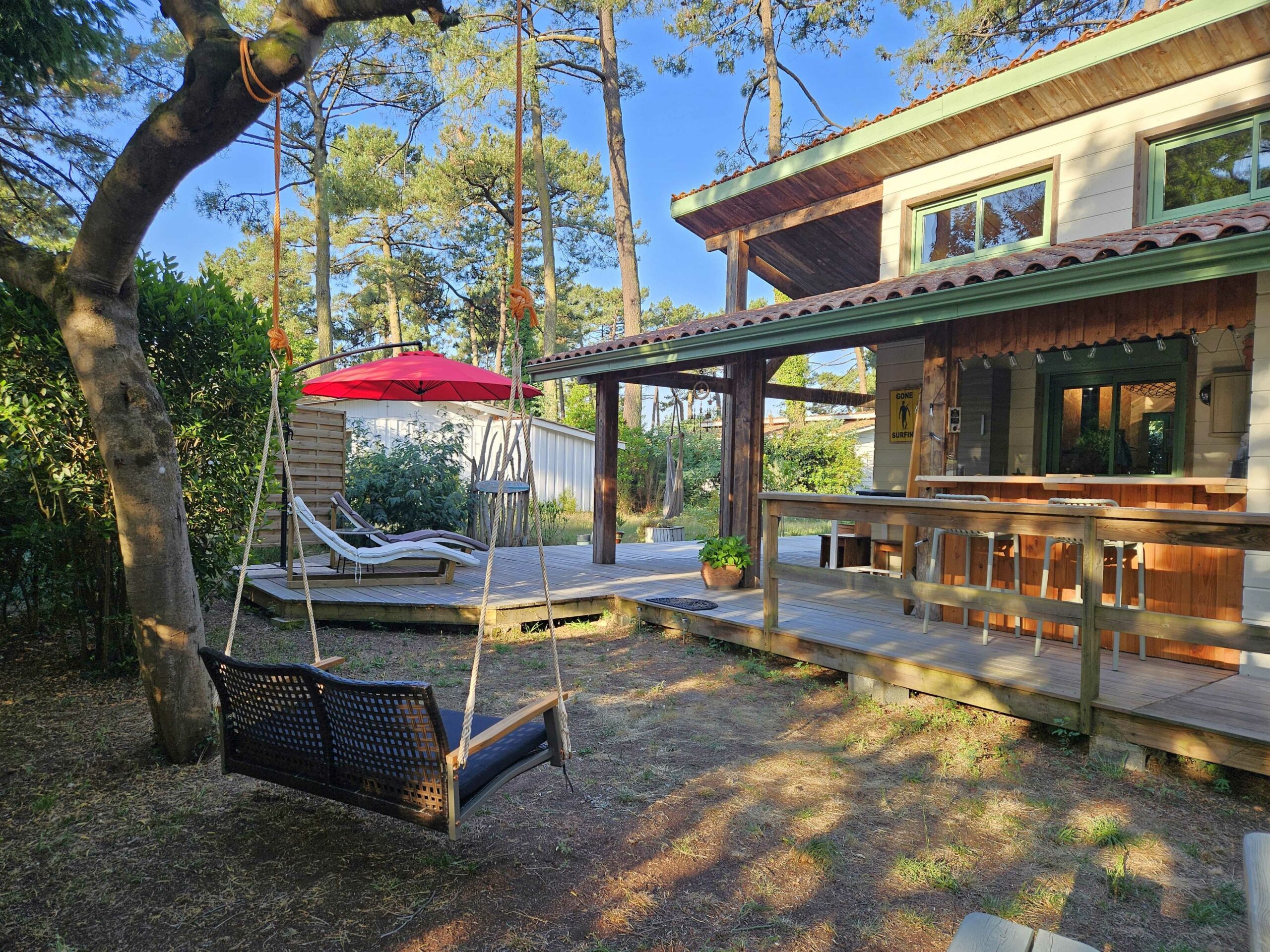 terrasse et balancelle